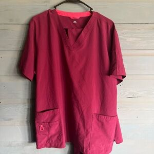 Carhartt Magenta V-Neck Top